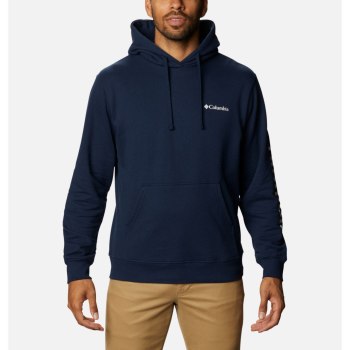 Columbia Hoodie Heren, Viewmont II Sleeve Graphic Donkerblauw Wit, 91JQDFNRS